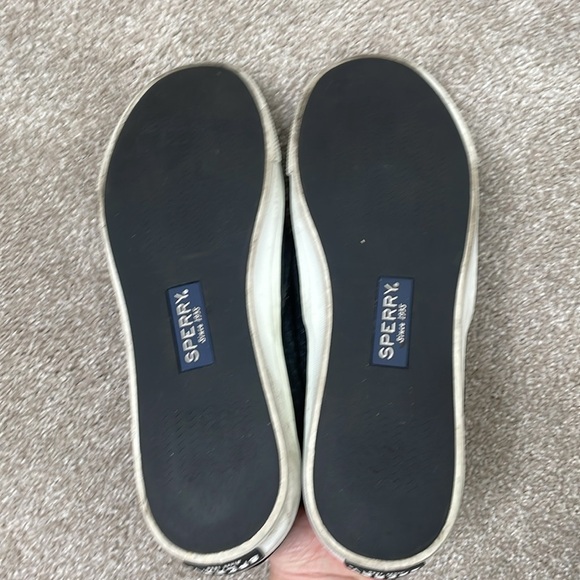 Sperry Seaside Perforated Emboss Suede Slip on Sneaker - Picture 6 of 9